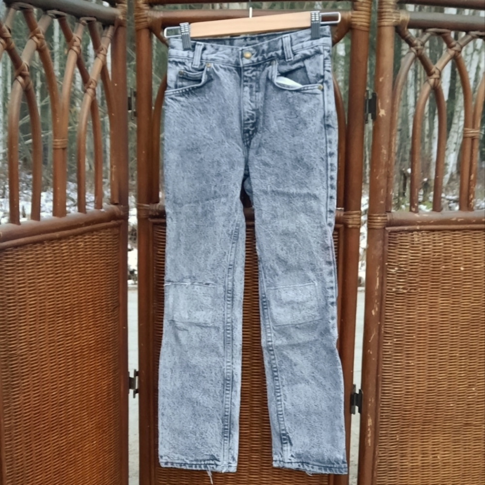 Vintage 80s girl Gray Jean pants
